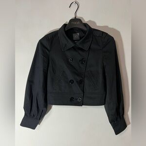 Armani Exchange AX Crop Jacket Women Medium Black Double